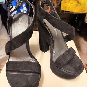 Stuart Weitzman Black Platform Heels